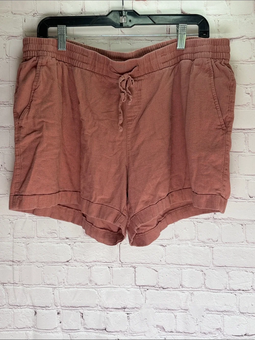 Old Navy Rose Mauve‎ Drawstring Lightweight Shorts Woman’s size XL